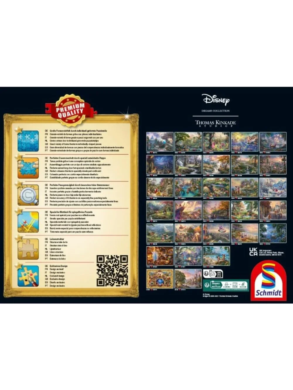 1000-Piece Dumbo Jigsaw Puzzle by Thomas Kinkade - Disney Art Collectible